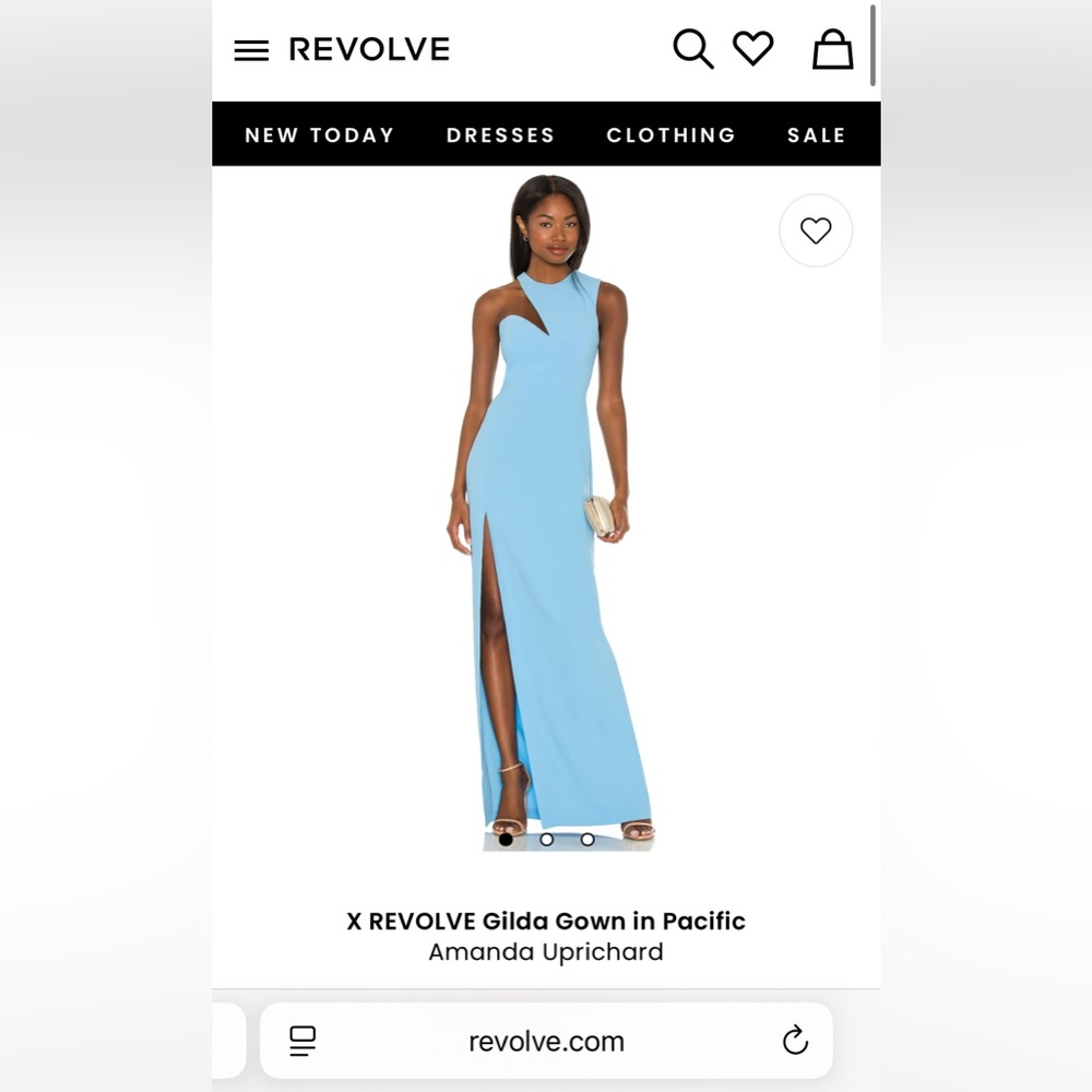 NWT 🩵 REVOLVE Blue Slit Gown *Never Worn